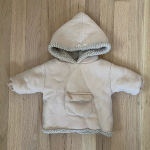 Búho Fleece Lined Light Pink Pullover - 6M